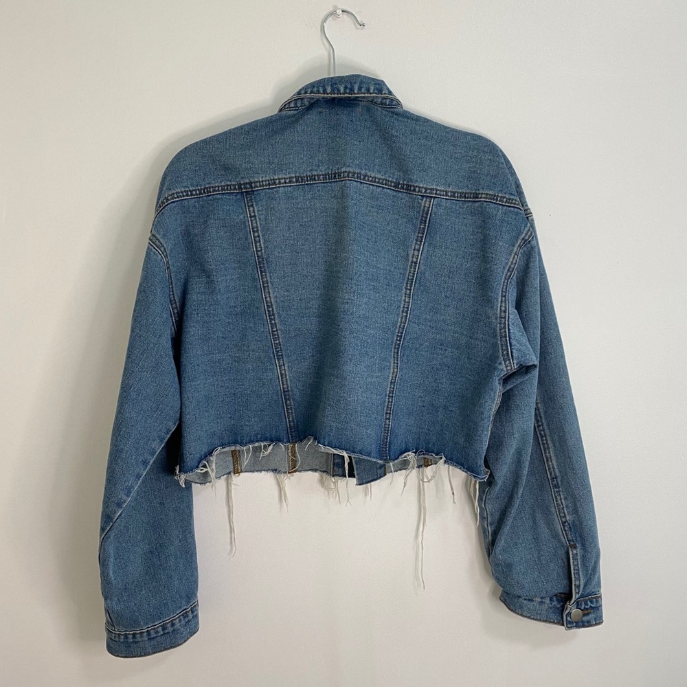 CROPPED DENIM JACKET - Picture 3 of 5